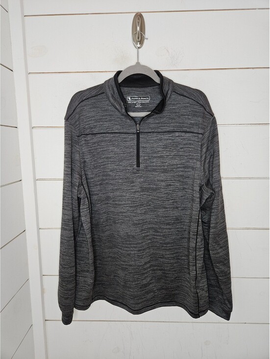 Pebble Beach Other - Pebble Beach Dry-Luxe Performance Large Black Grey 1/4 Zip Golf Pullover